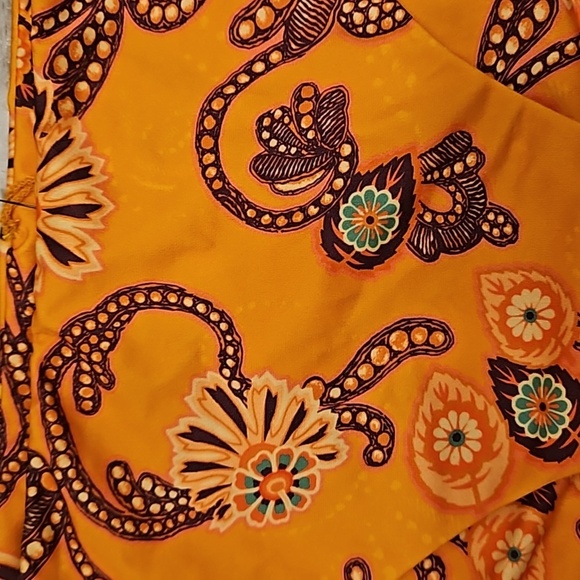 💕A.L.C.💕 Margot Bikini Bottom ~ Orange Abstract Paisey Multi-Color XL NWT - Picture 6 of 10
